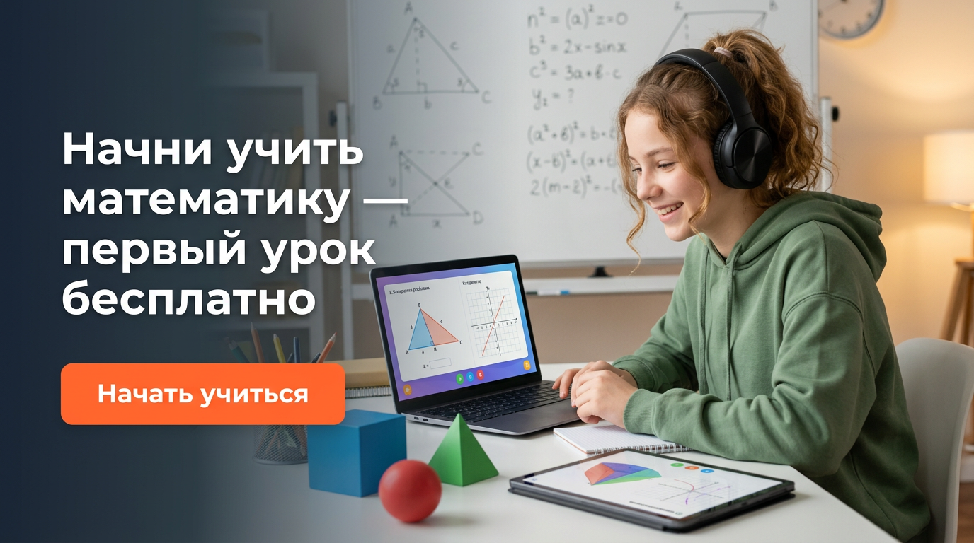 Начни учить математику — первый урок бесплатно